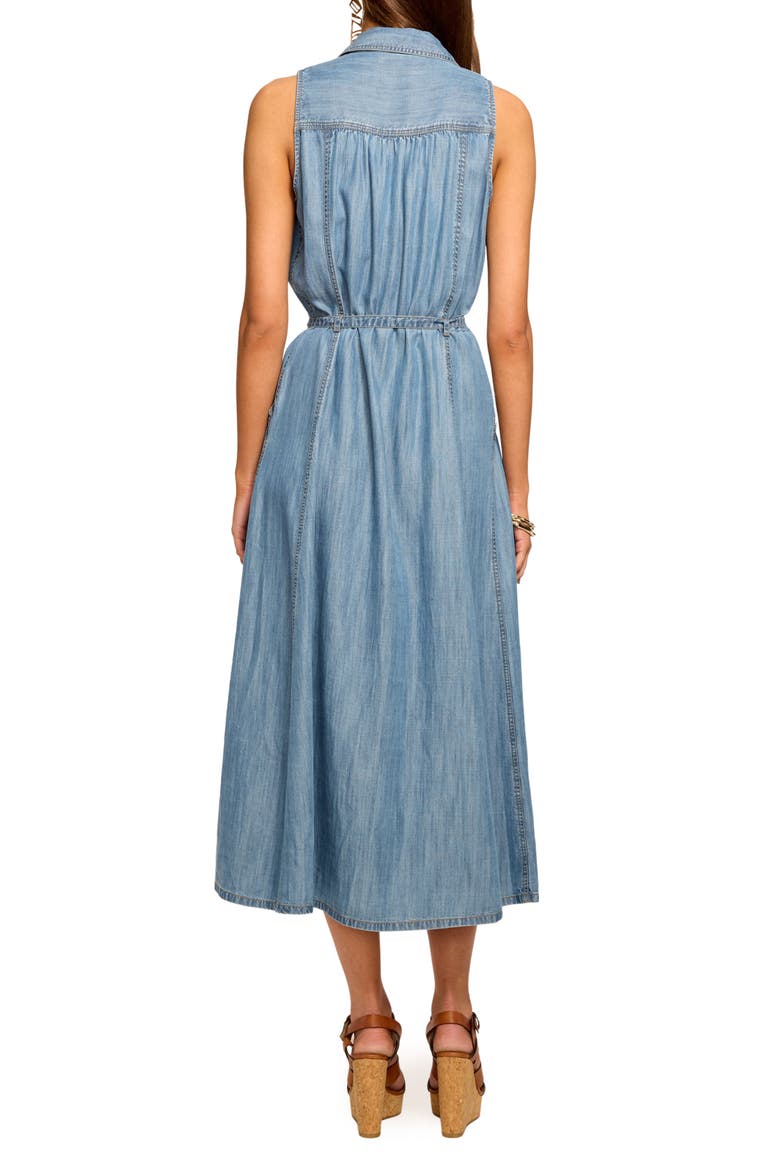 Clover Sleeveless Chambray Shirtdress, Alternate, color, LIGHT CHAMBRAY