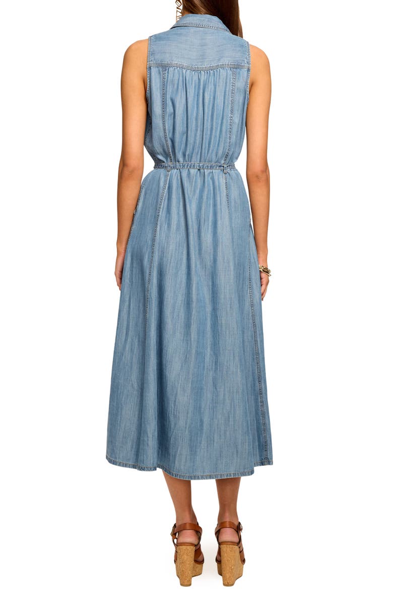 Ramy Brook Clover Sleeveless Chambray Shirtdress, Alternate, color, Light Chambray