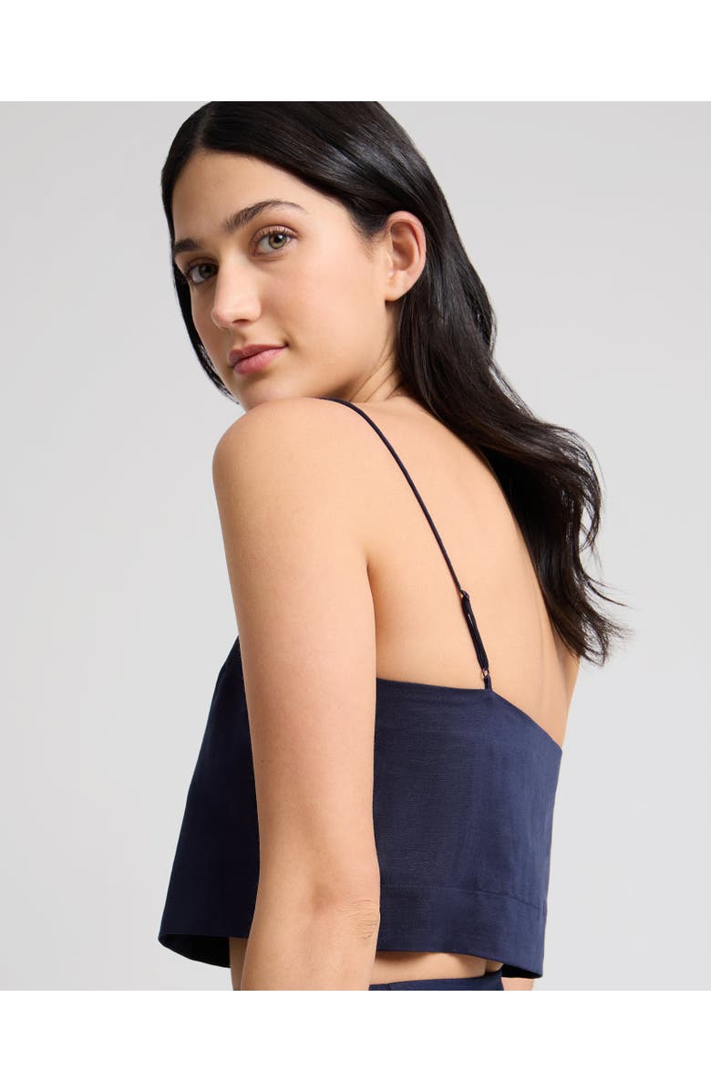 Onia Cropped Cami Top, Alternate, color, Noir Navy