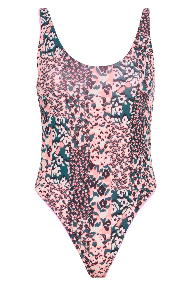 Claire Reversible One-Piece Swimsuit, Alternate, color, PINK