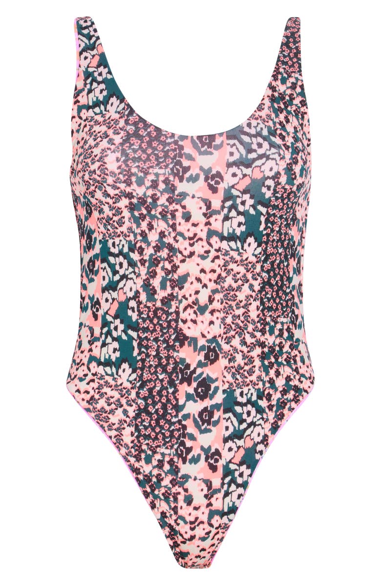 Maaji Claire Reversible One-Piece Swimsuit, Alternate, color, Pink
