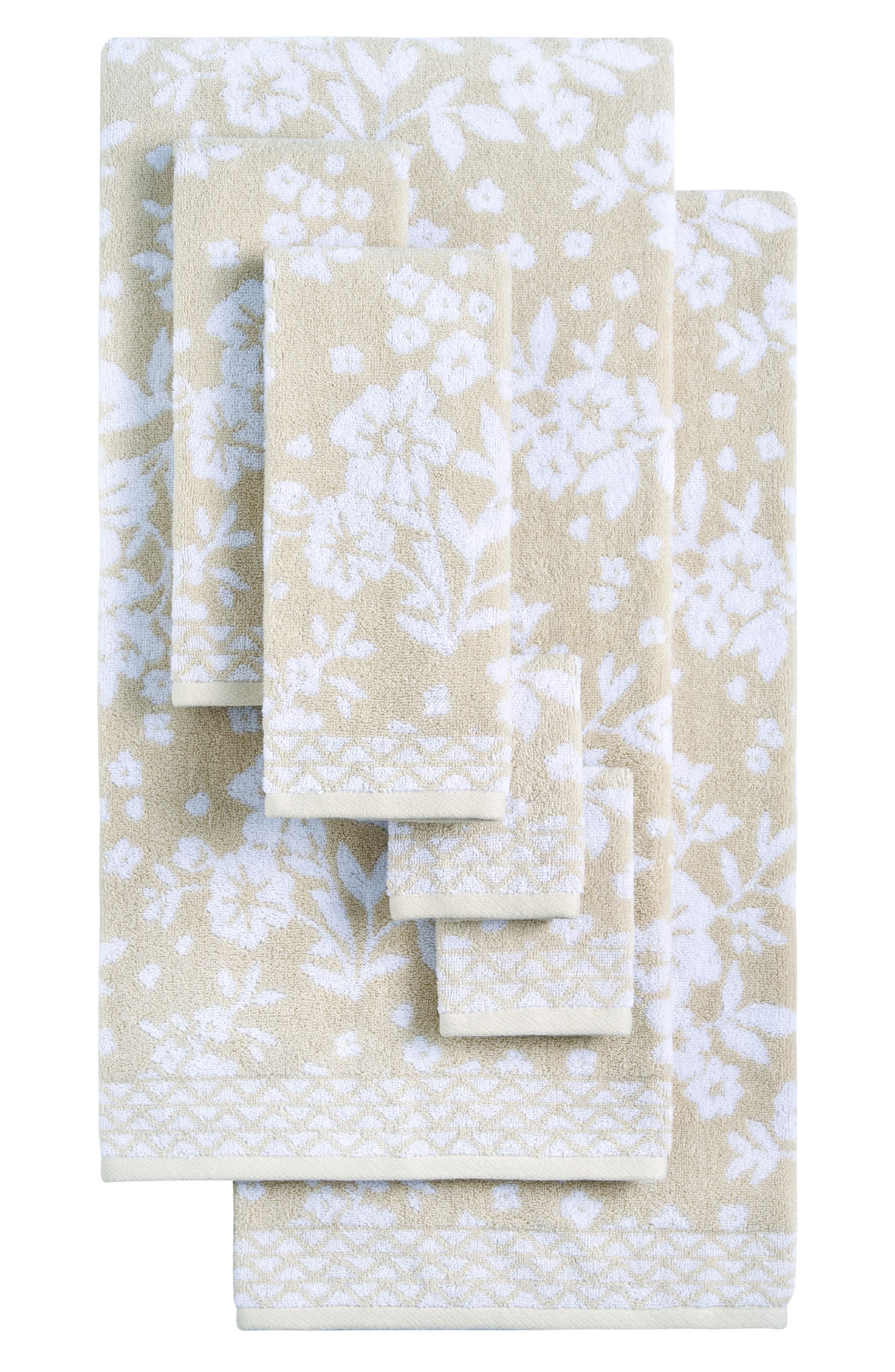 Lucky Brand Folk Floral 6-Piece Assorted Towels