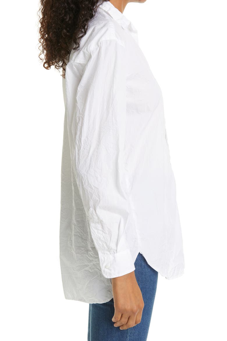 Joedy Crinkle Cotton Button-Up Shirt, Alternate, color, WHITE CRINKLE SUPERFINE