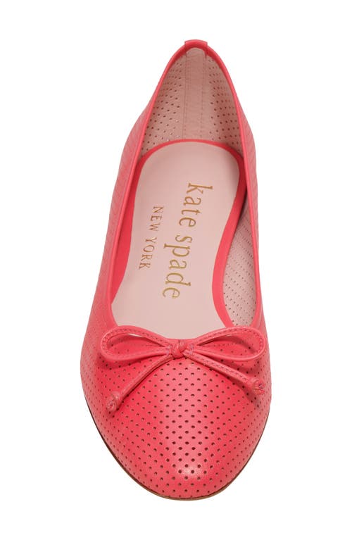 Kate Spade Veronica Bow Perforated Ballerina Flats