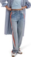 rag & bone rb Miramar Track Stripe Cotton Terry Sweatpant Jeans
