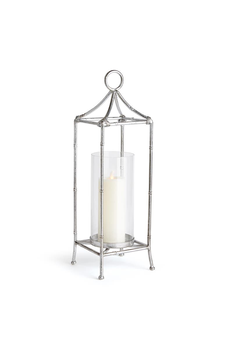 Napa Home & Garden Daphne Lantern Candle Holder Large, Main, color, Silver