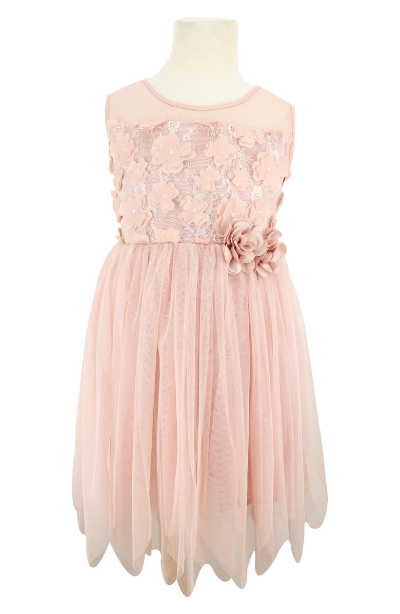 Popatu 3D Flower Tulle Dress, Main, color, 