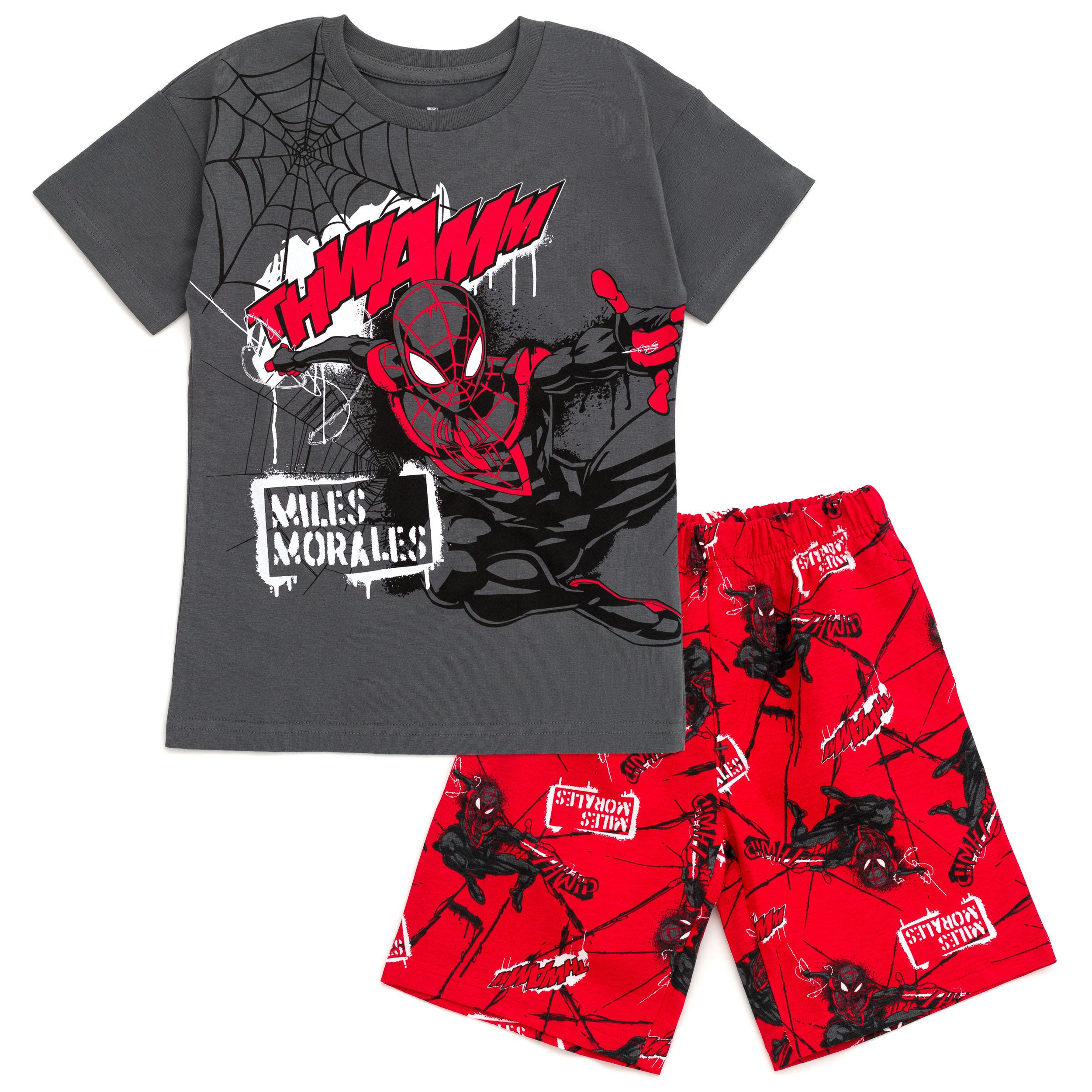 Miles Morales Red Grey
