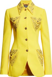 Versace Tailored Wool Crepe Jacket