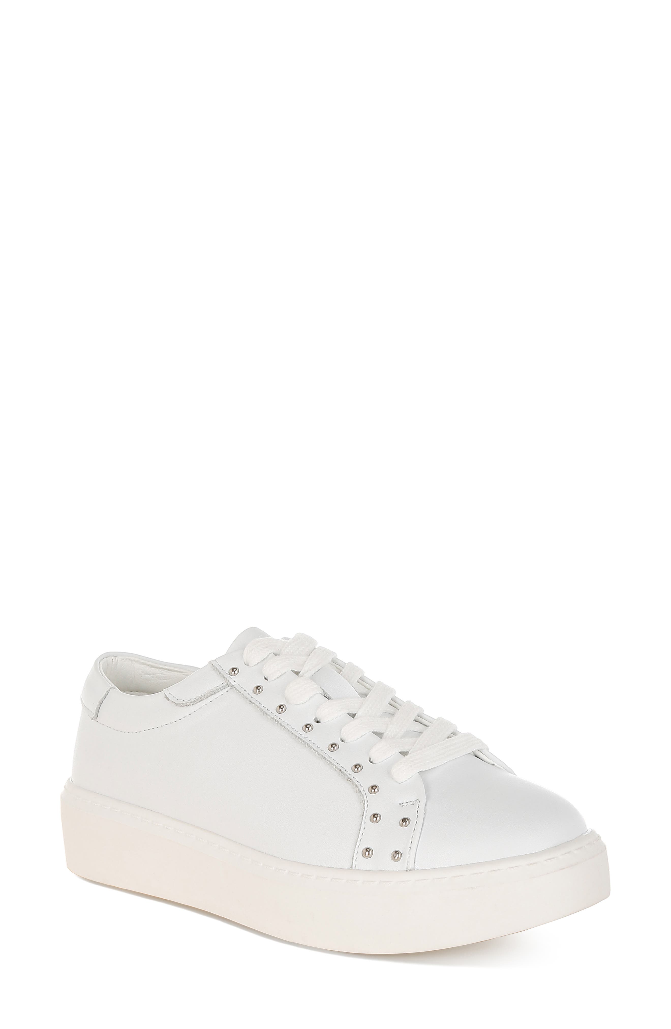 Strider Studded Platform Sneaker, Main, color, WHITE