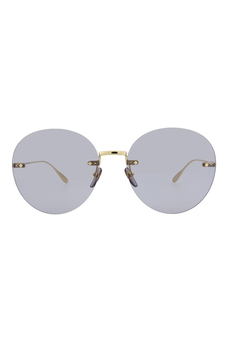 60mm Round Novelty Sunglasses, Main, color, GOLD GOLD VIOLET
