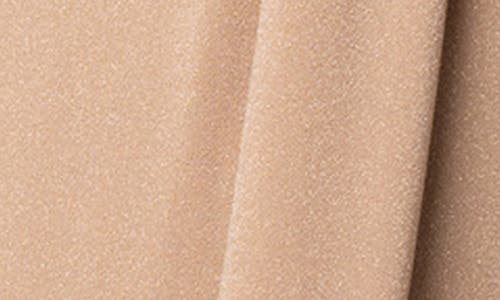 Kiyonna Romanced By Moonlight Glitter A-line Jersey Gown In Champagne