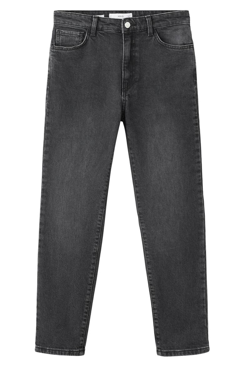 Claudia Crop Slim Fit Jeans, Alternate, color, BLACK DENIM