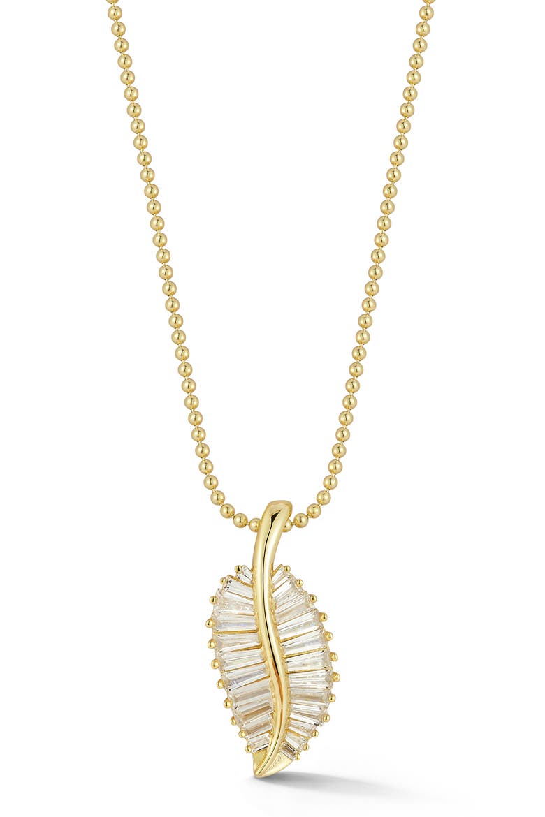 Cubic Zirconia Pendant Necklace, Main, color, GOLD