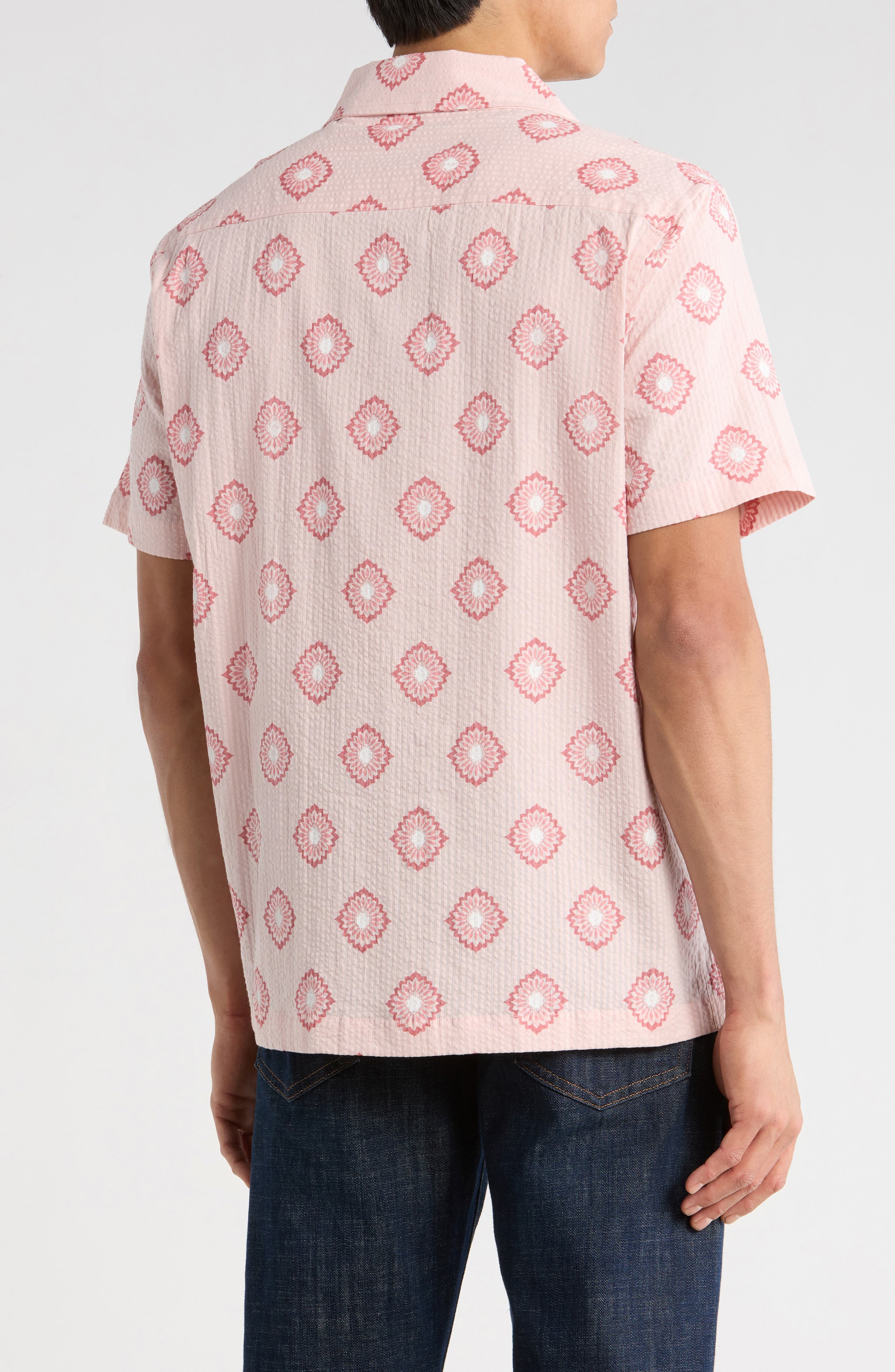 Geometric Bloom Camp Shirt - image 2