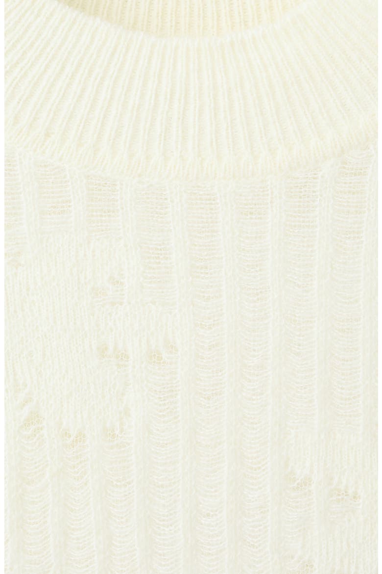 Floral Jacquard Sweater, Alternate, color, ECRU