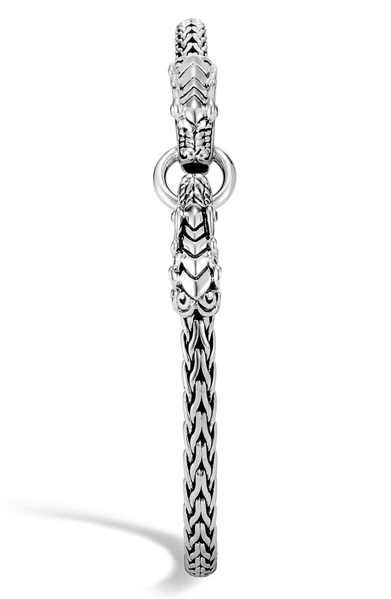 John Hardy Legends Naga Blue Sapphire Station Bracelet, Alternate, color, Silver