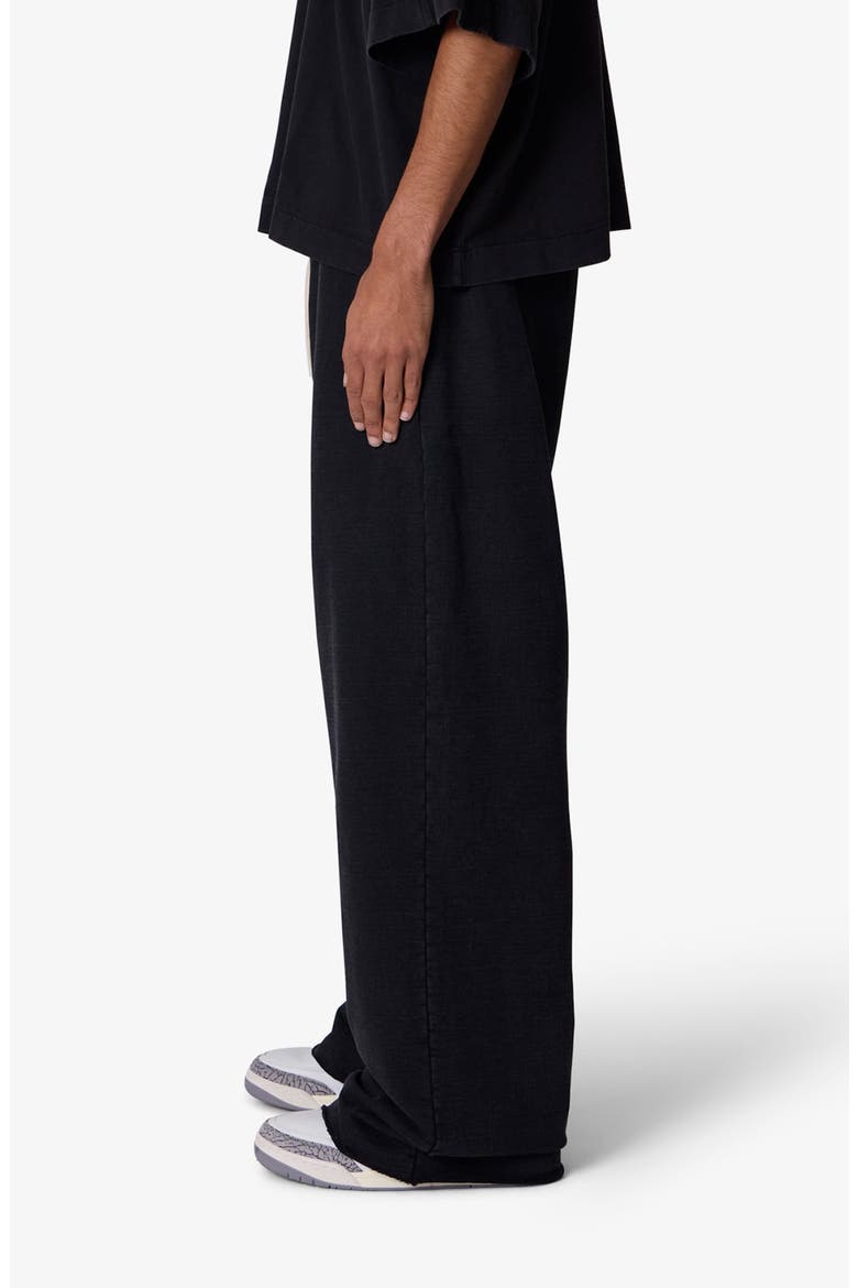 Ultra Baggy Cotton Fleece Sweatpants, Alternate, color, WASHED BLACK
