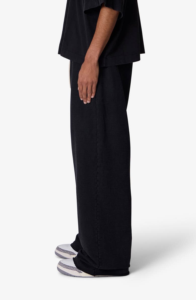 mnml Ultra Baggy Cotton Fleece Sweatpants, Alternate, color, Washed Black