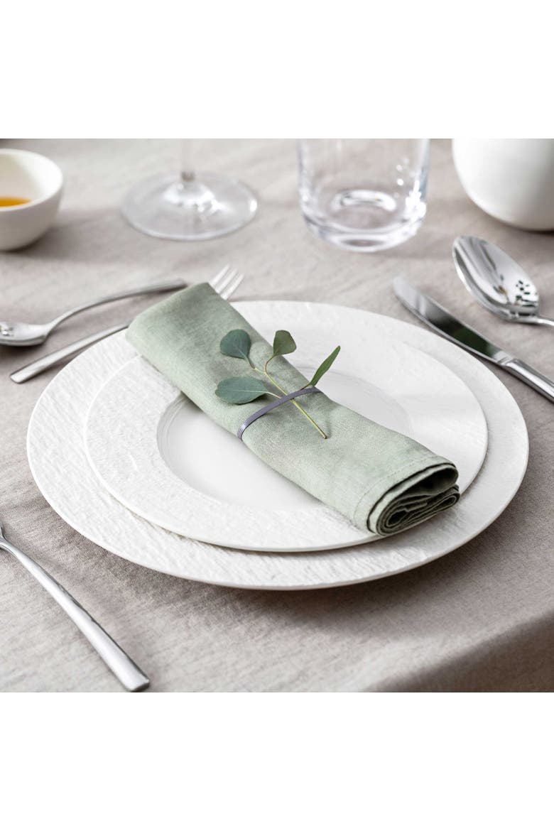 Manufacture Rock Blanc 6 Piece Dinnerware Set for 2, Alternate, color, WHITE