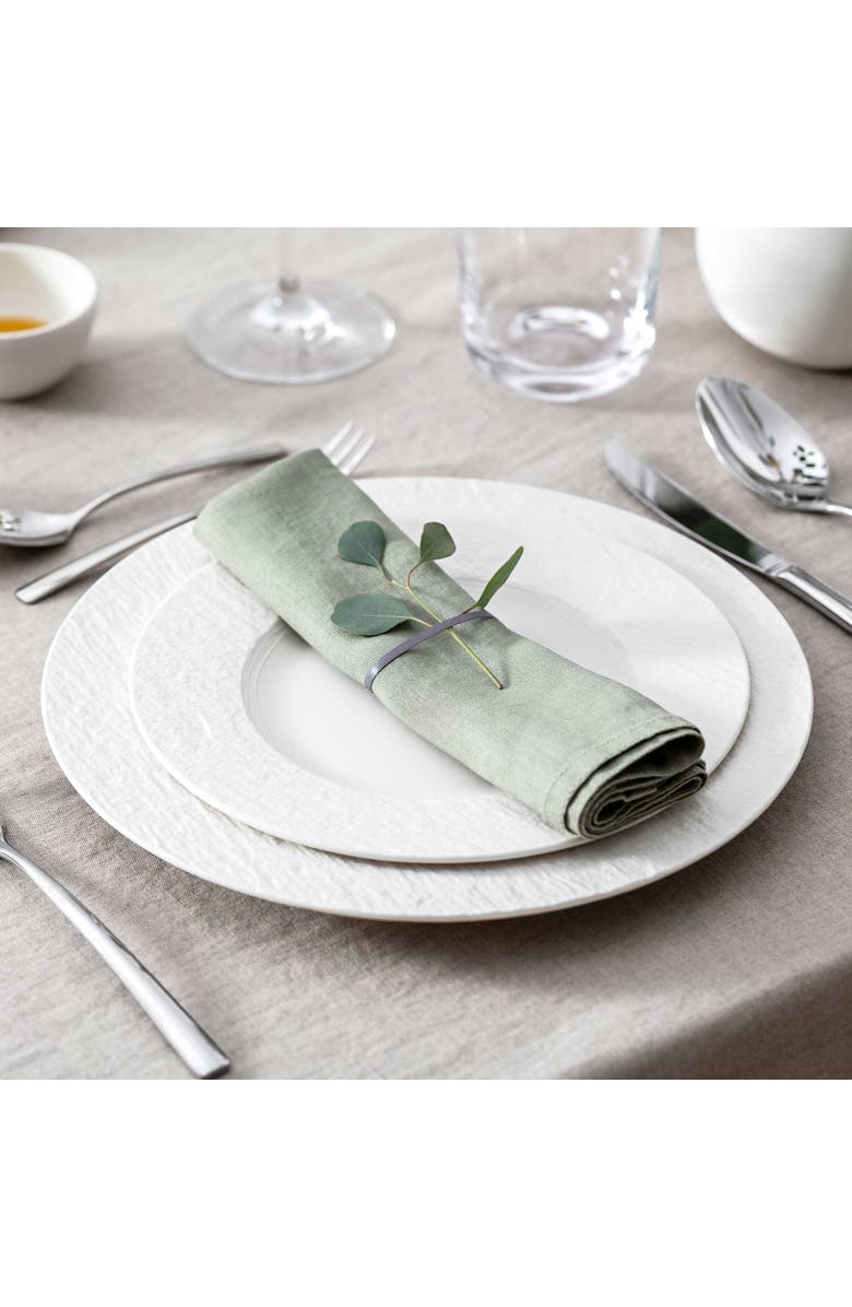 Villeroy & Boch Manufacture Rock Blanc 6 Piece Dinnerware Set for 2, Alternate, color, White