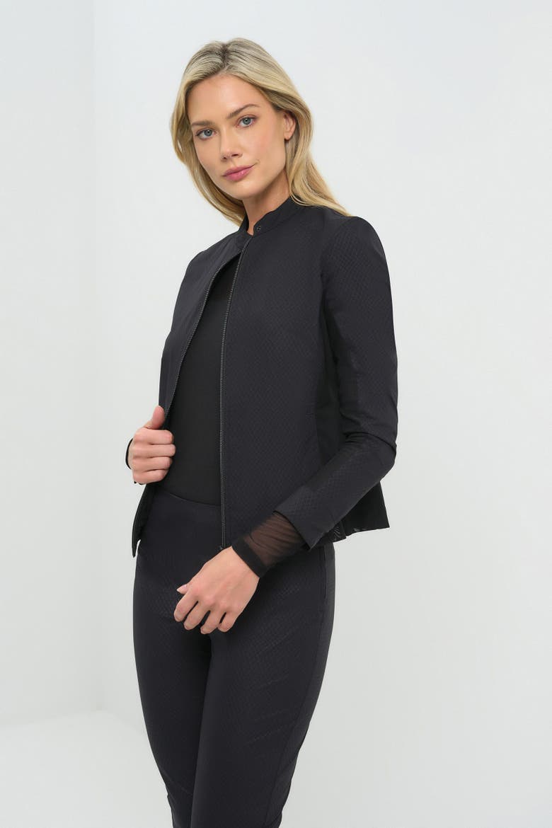Embossed Kensington Ultra-Light and Mesh Moto Jacket, Alternate, color, Embossed Snake