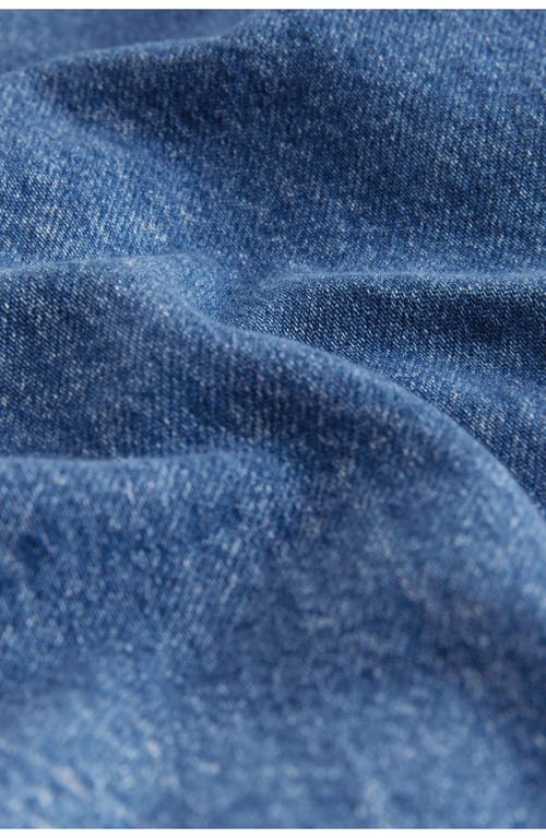 Next Front Tie Boxy Denim Jacket In Blue