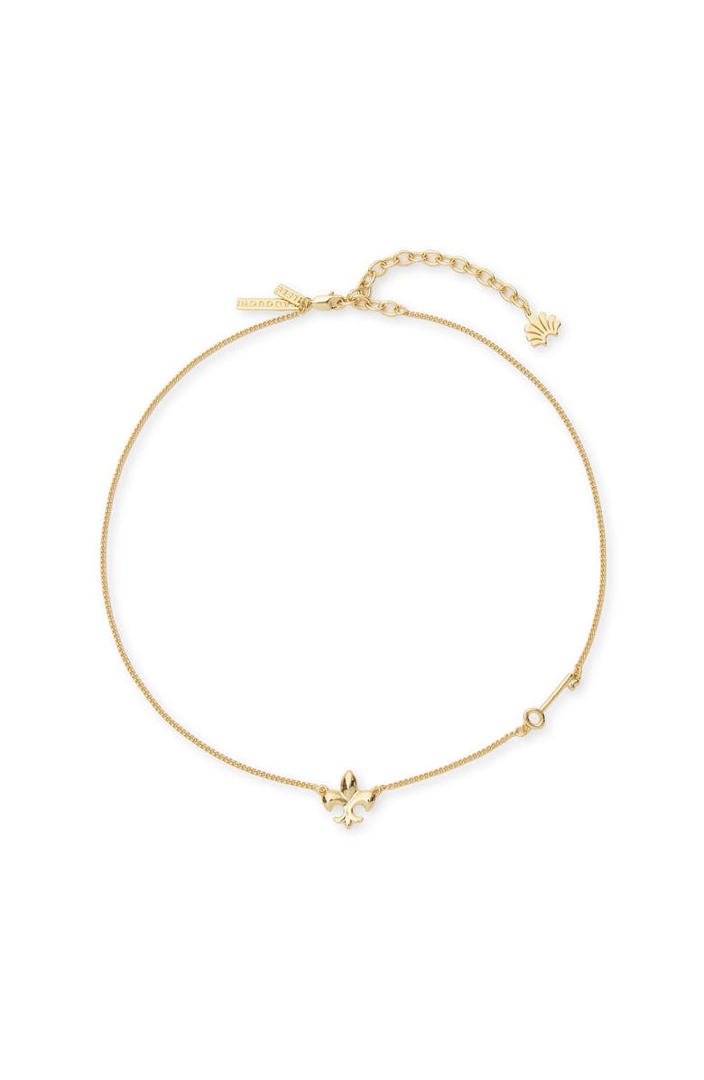 Lele Sadoughi Kappa Kappa Gamma Charm Necklace, Main, color, Gold 720