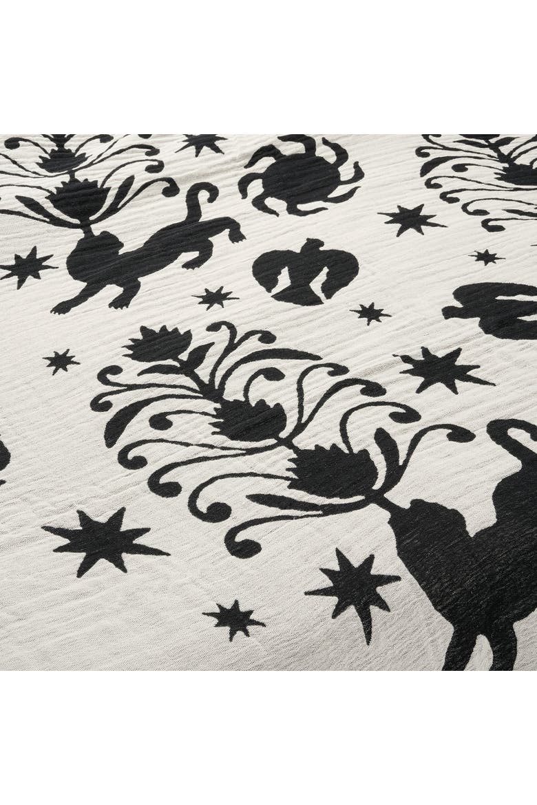 Costa Double-faced Statement Bedding, Alternate, color, Ivory - Black
