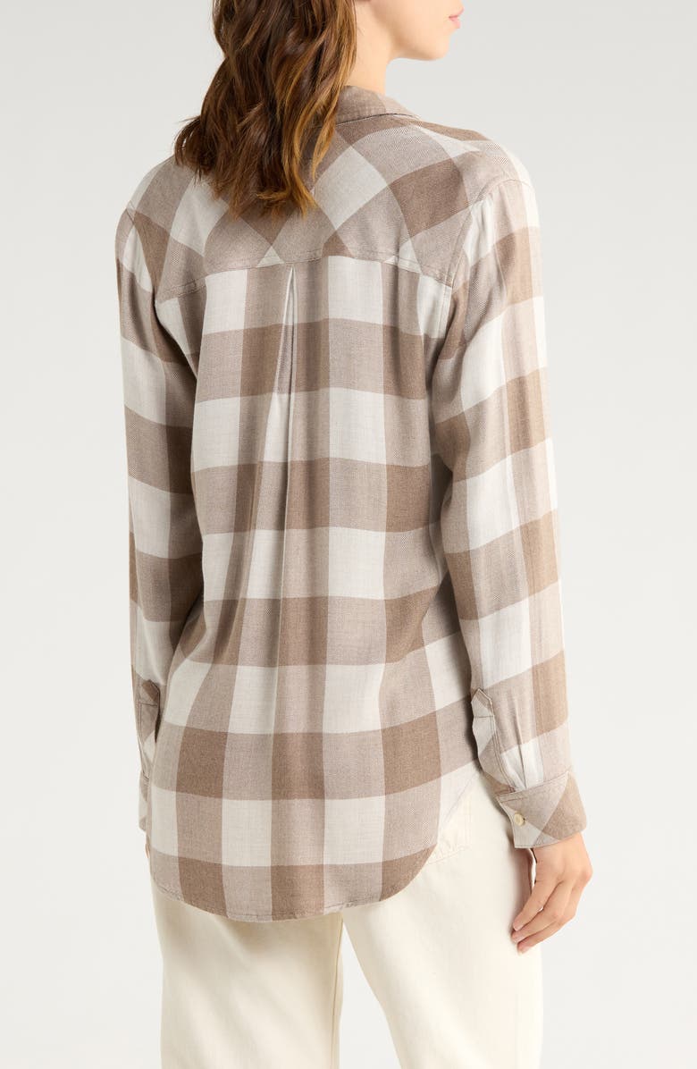 Rails Hunter Plaid Button-Up Shirt, Alternate, color, Dove Brown