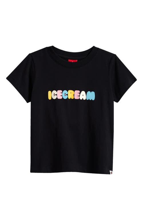 Icecream Kids Dip N Dots Tee In Black