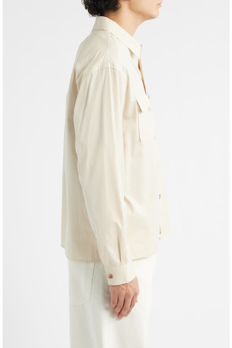 Double Pocket Overshirt, Alternate, color, LIGHT BEIGE