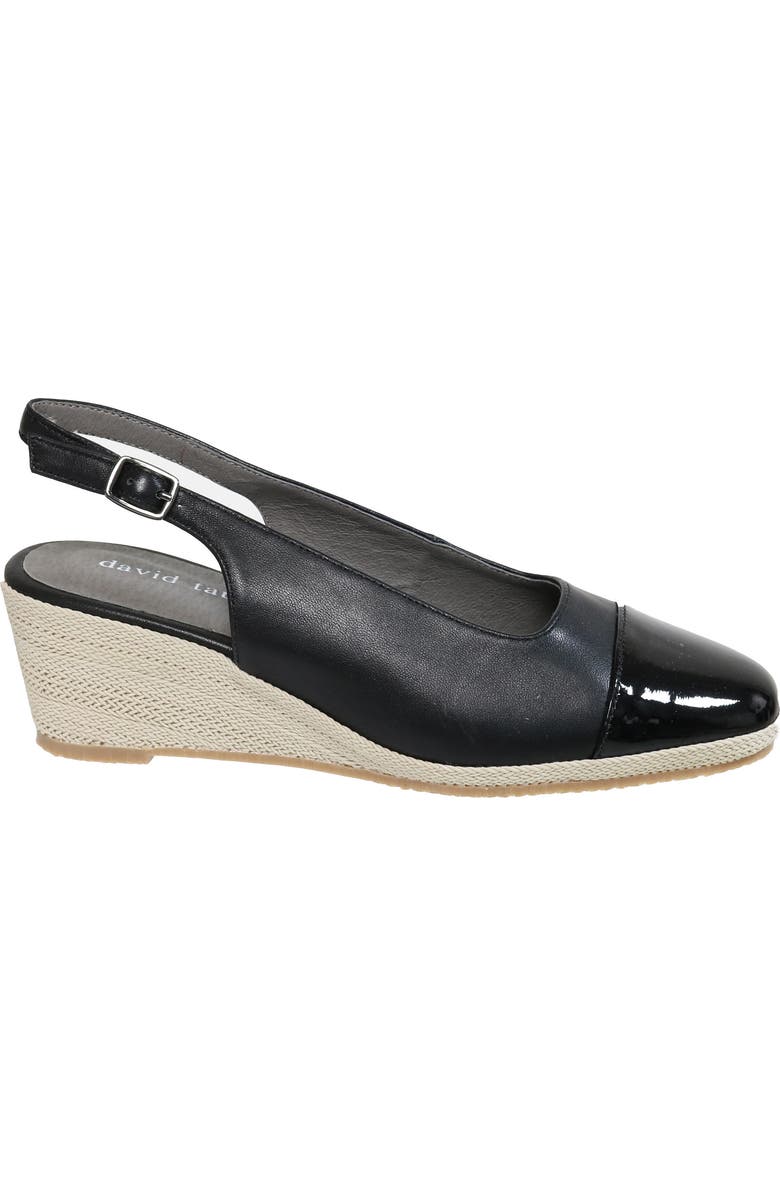 David Tate Sheyla Slingback Wedge Pump, Alternate, color, Black