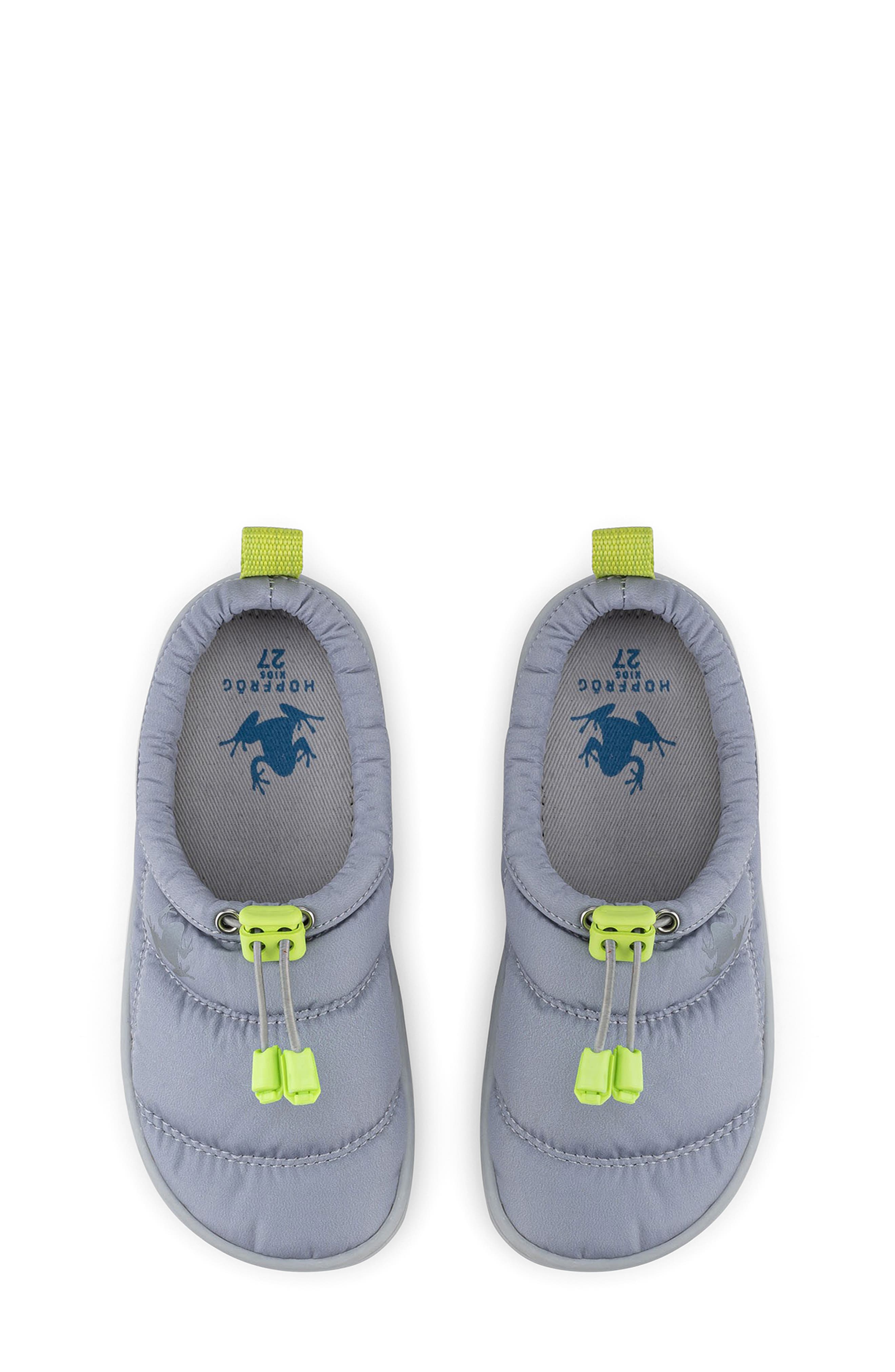 Hopfrög Kids Hoppuff Quilted Slipper, Alternate, color, Dynamic Gray