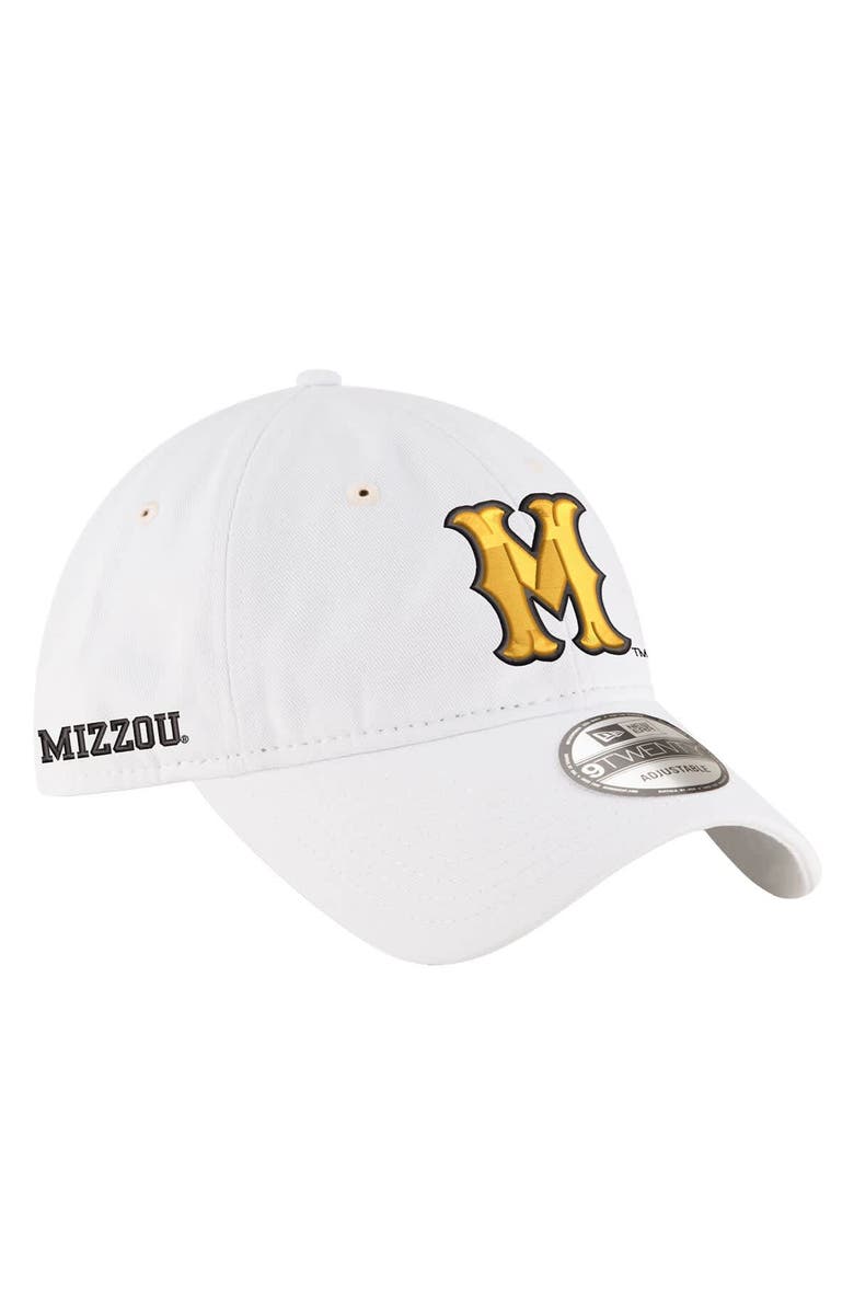 New Era Men's New Era White Missouri Tigers Core Classic 9TWENTY Adjustable Hat, Main, color, White