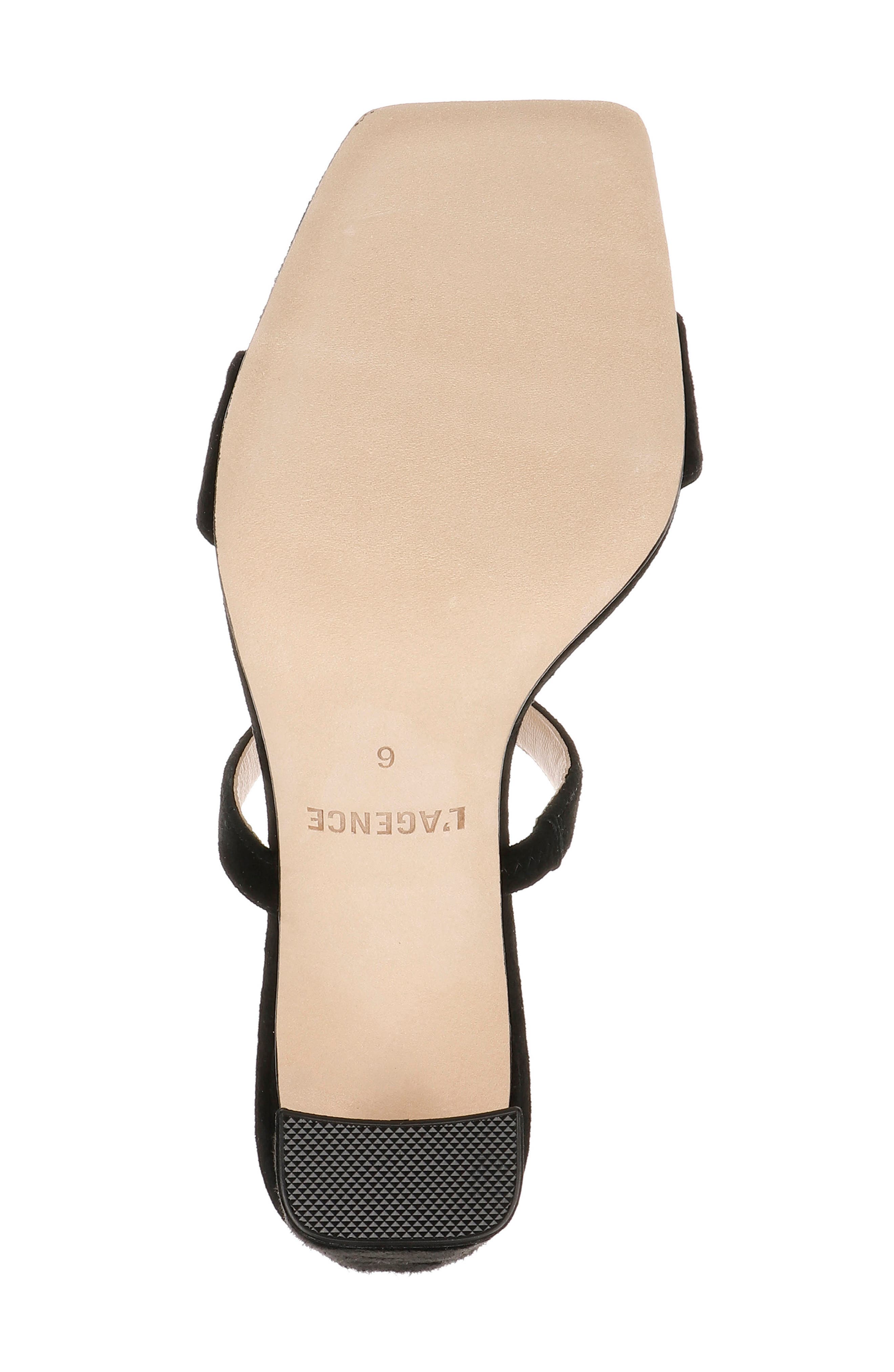L'AGENCE Catriona Block Heel Sandal, Alternate, color, Black Suede