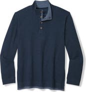 Tommy Bahama Camino Bluff Button Mock Neck Pullover