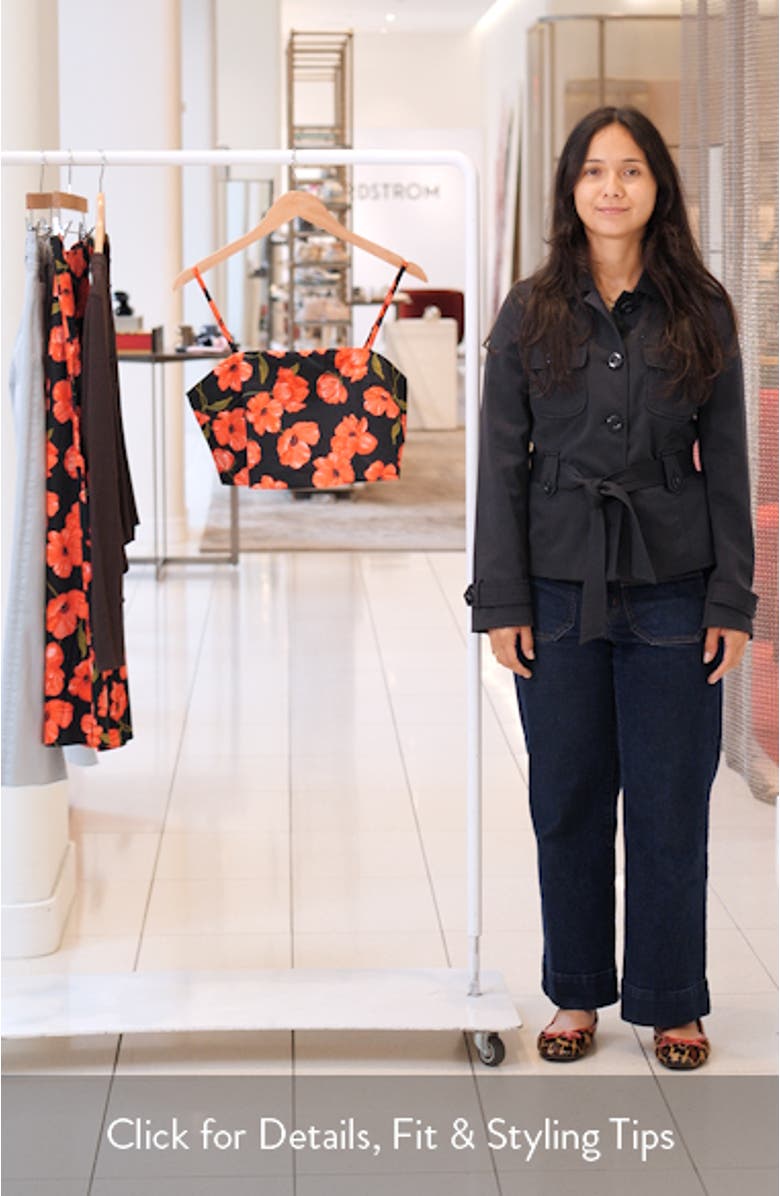 Ama Floral Crop Camisole, sales video thumbnail