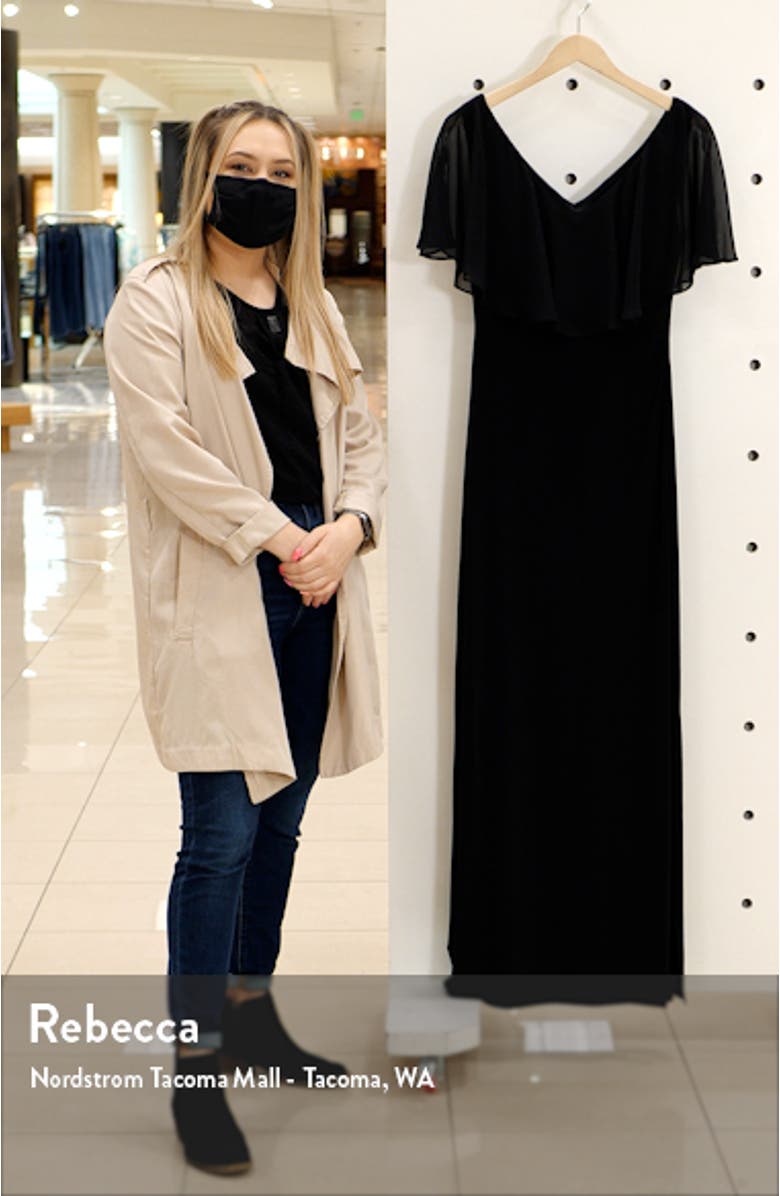 Flutter Sleeve V-Neck Dress