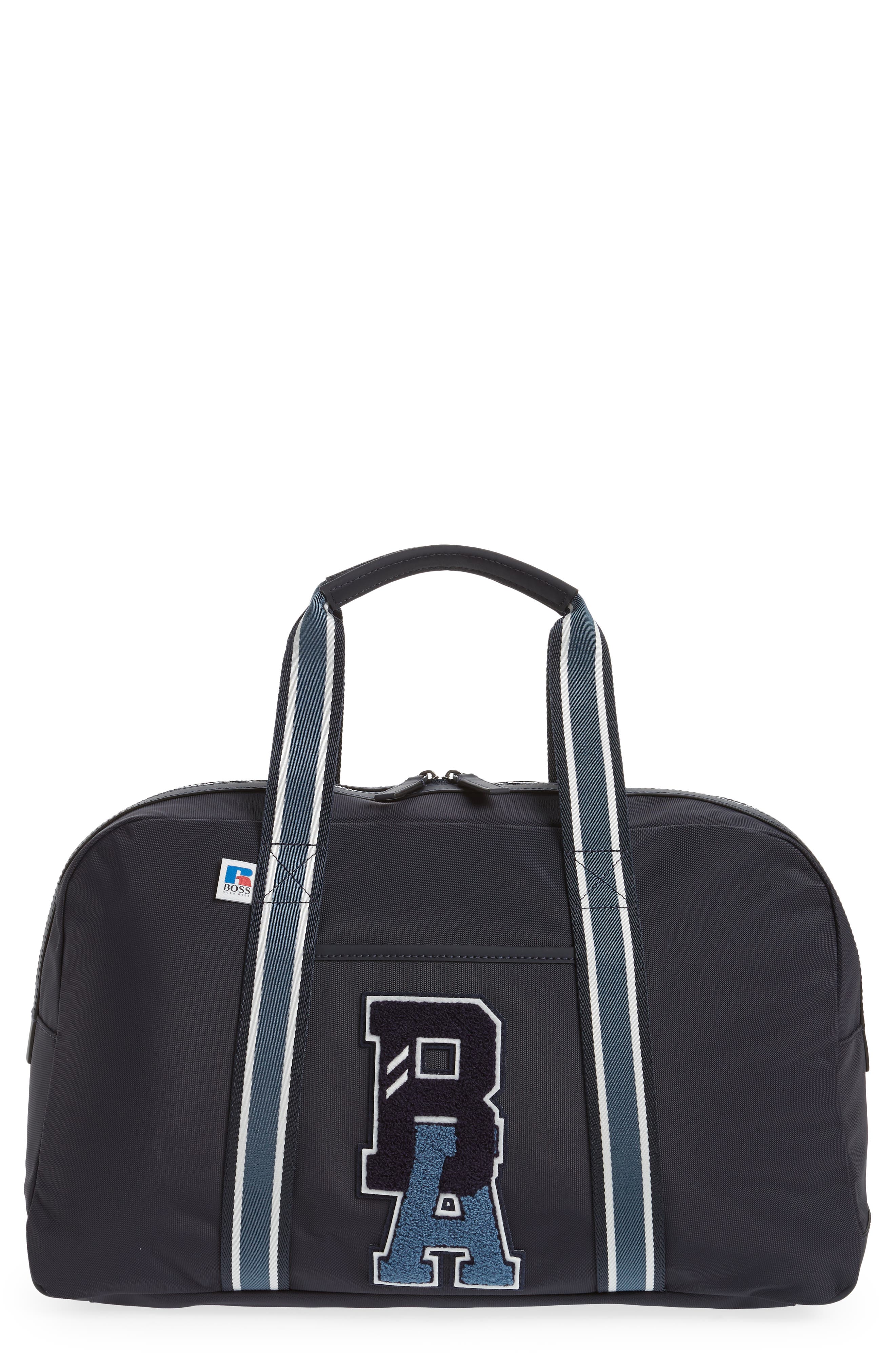 BOSS HUGO BOSS x Russell Athletic Bowling Bag, Main, color, 