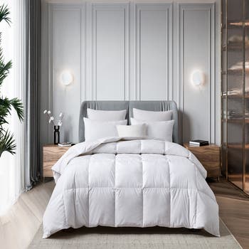 Martha Stewart Tencel<sup>®</sup> & Cotton Blend Goose Feather & Down Fiber Comforter - All Seasons