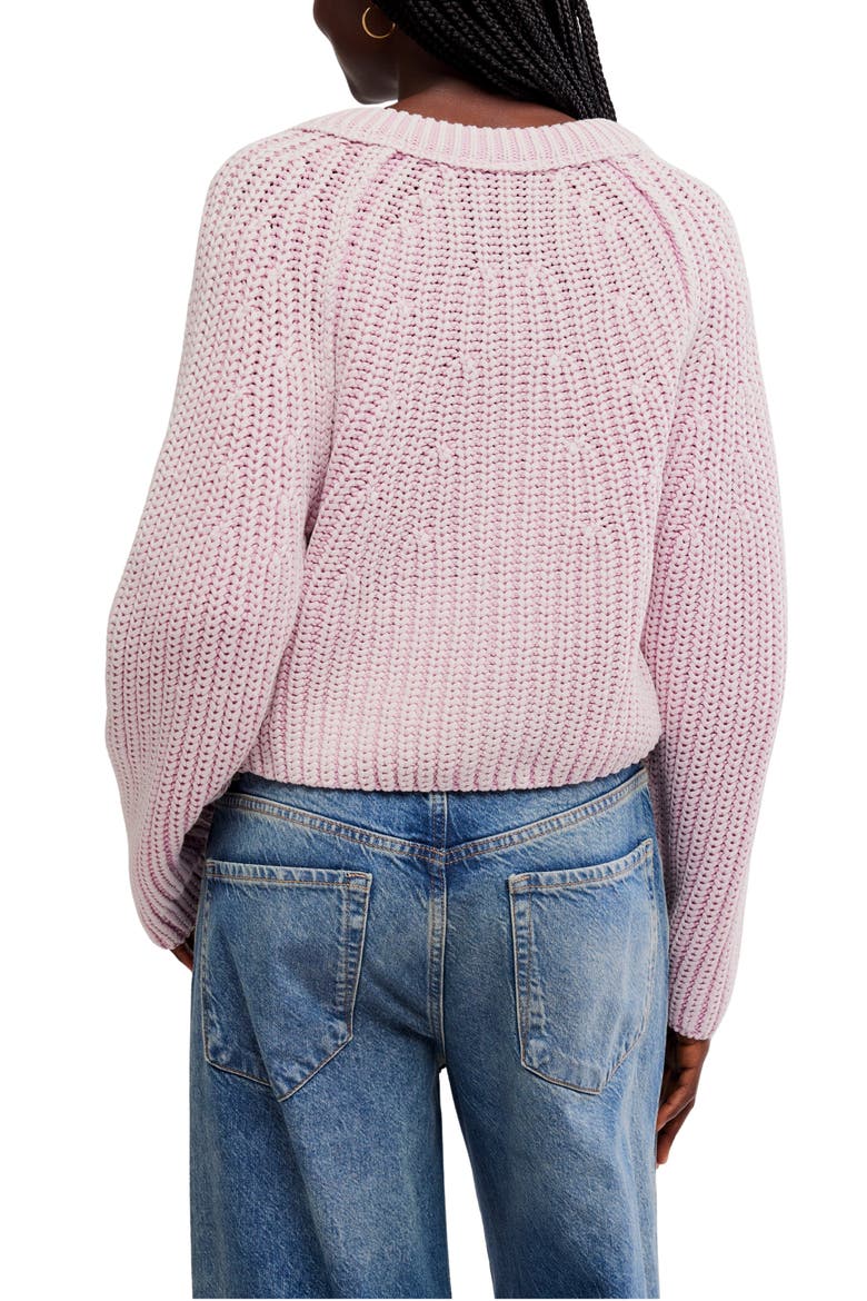 Sweet Nothing Cotton Cardigan, Alternate, color, LILAC BLOOM