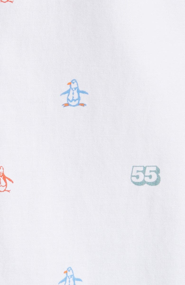 Original Penguin Mini Collegiate Print Slim Fit Oxford Button-Up Shirt, Alternate, color, 