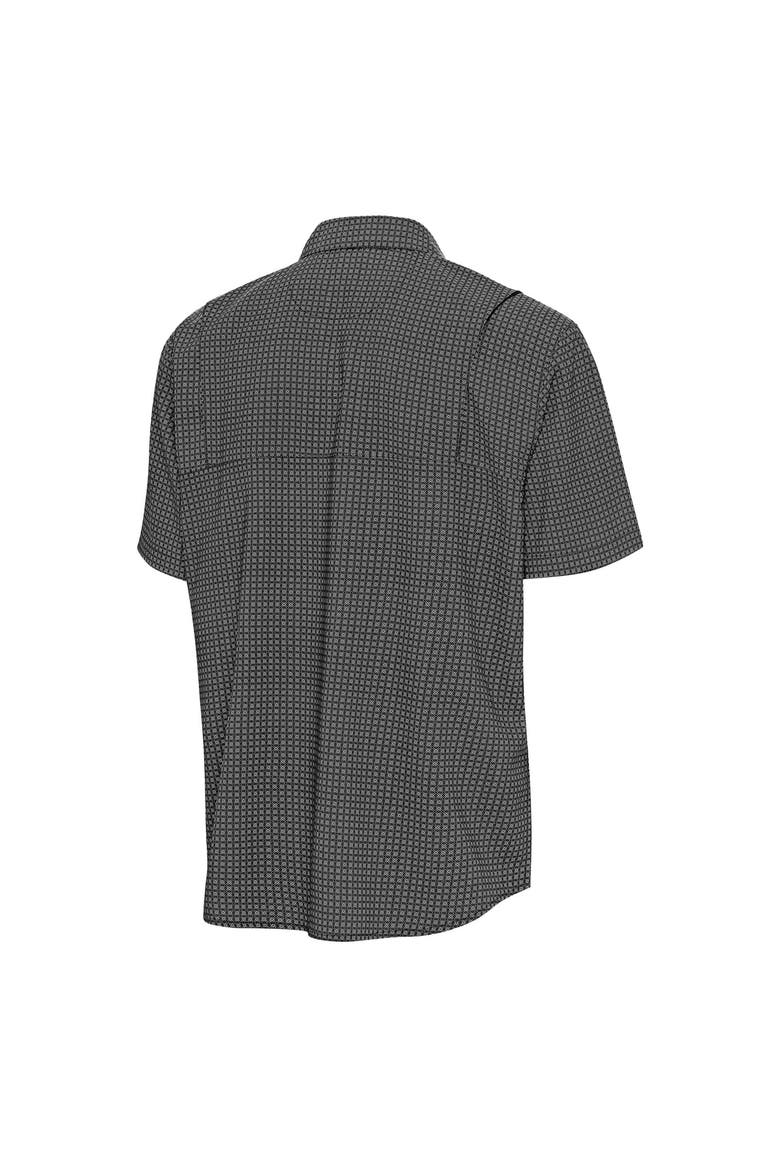 Men's Antigua Black San Diego Padres Mosaic Button-Up Shirt, Alternate, color, Black