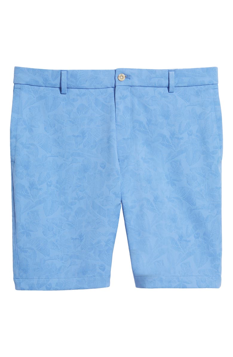 Peter Millar Crown Sport Salem Shadow Stripe Floral Performance Shorts, Alternate, color,