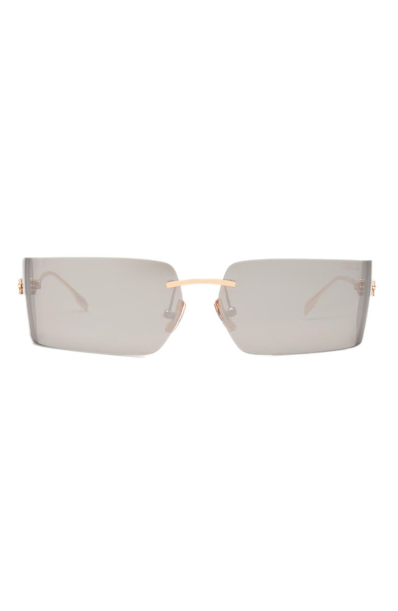 DEZI x Monet Moneybag$ 58mm Rimless Square Sunglasses, Main, color,