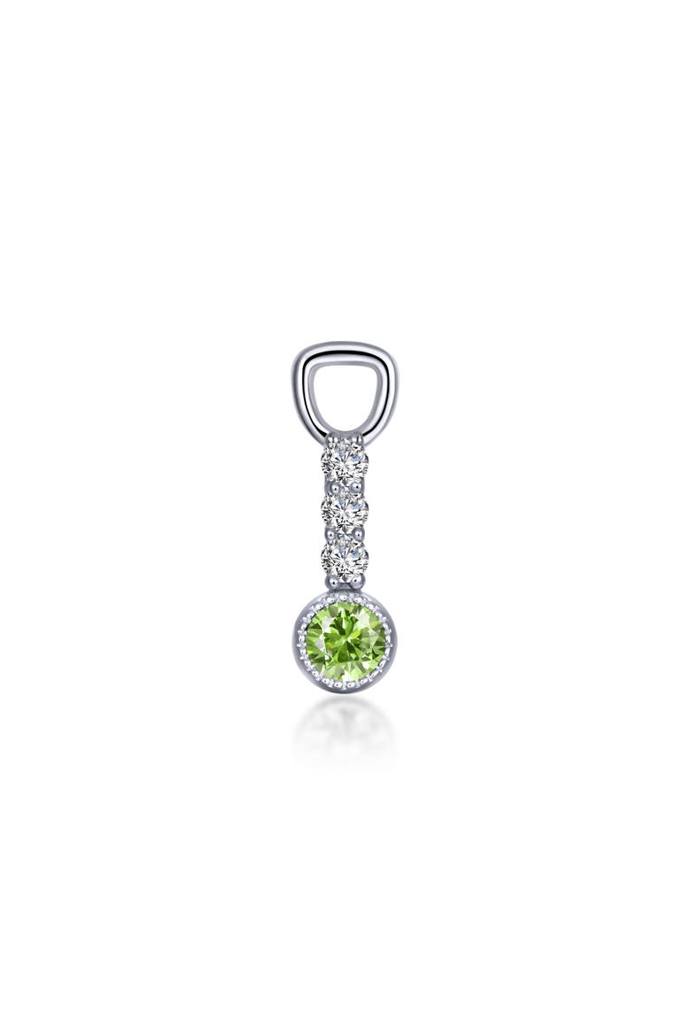 Peridot Simulant Drop Earrings, Main, color, PERIDOT