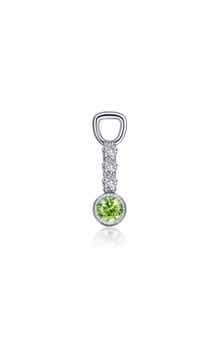 Peridot Simulant Drop Earrings
