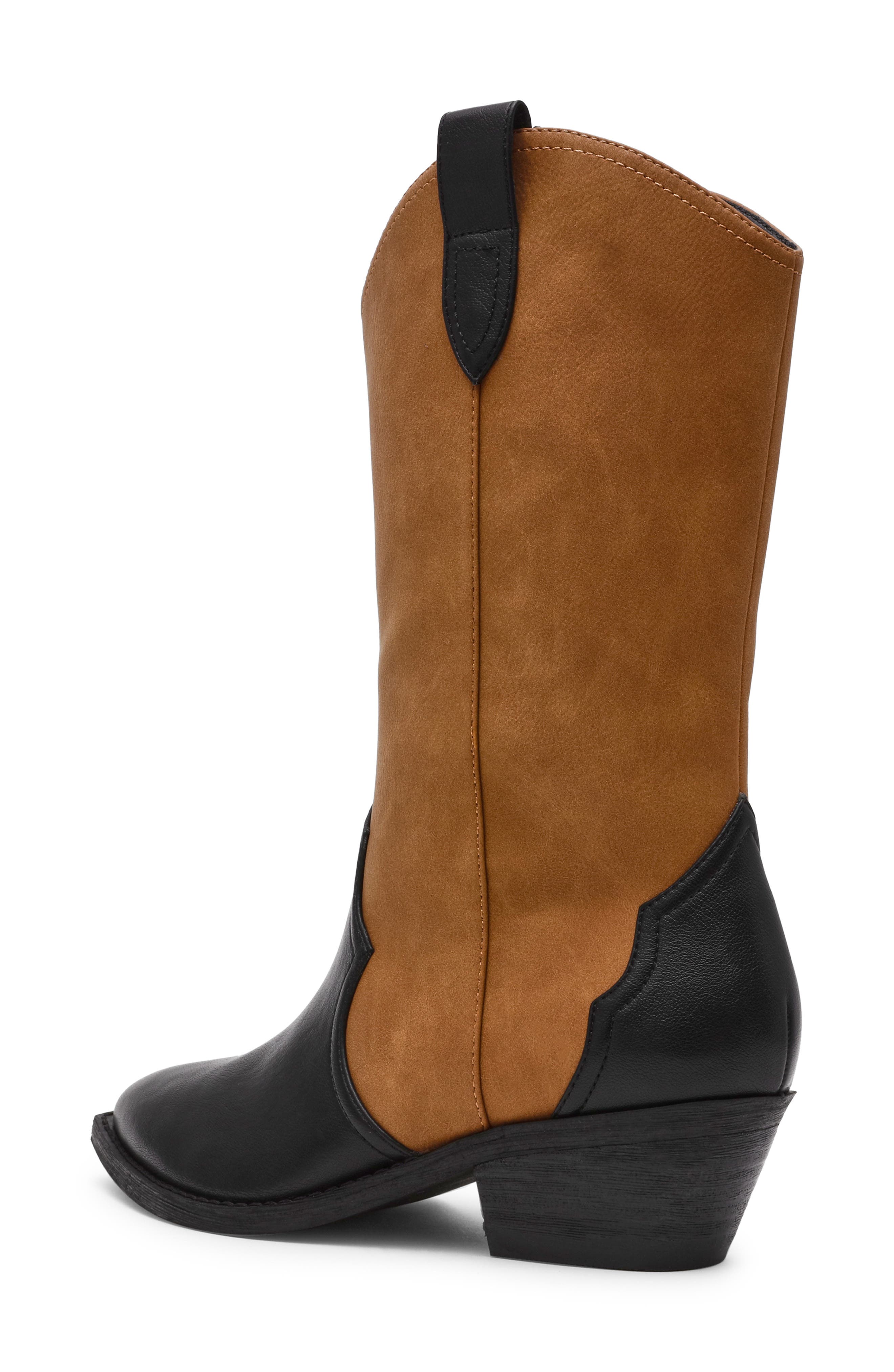 DV by Dolce Vita Korbella Western Boot, Alternate, color, Black Tan