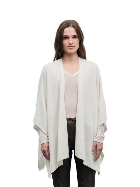 Reya Long Sleeve Draped Poncho